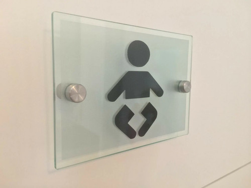 Modern toilet sign - modern, baby