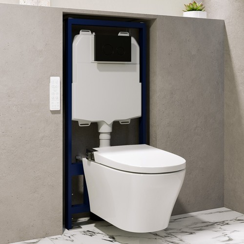 Wall hung smart bidet - hung,
