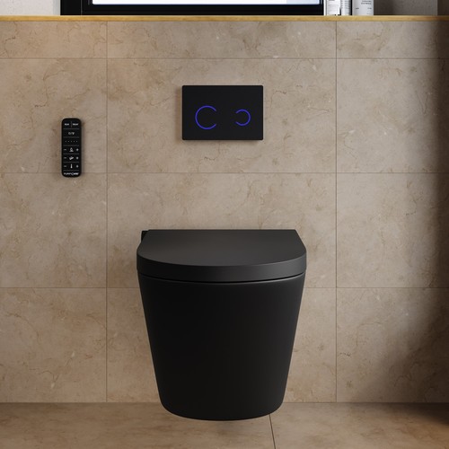 Matt black wall - matt,