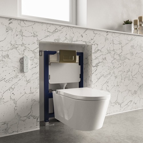 Wall hung smart bidet - wall,