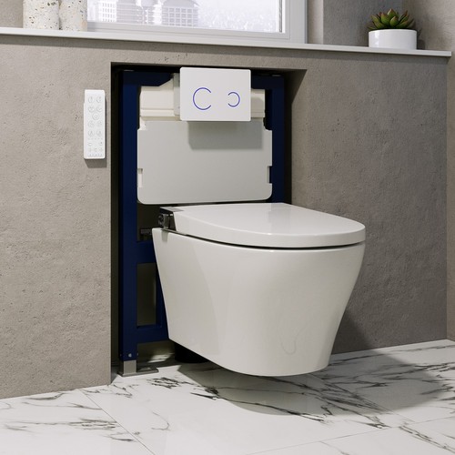Wall hung smart bidet - wall,