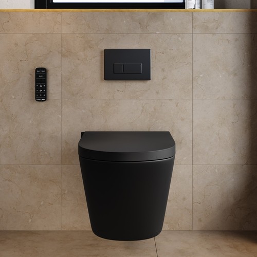 Matt black wall hung smart - matt,