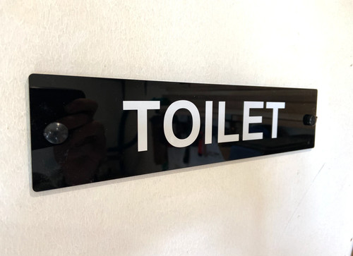 Wall plaque sign gloss acrylic - wall,