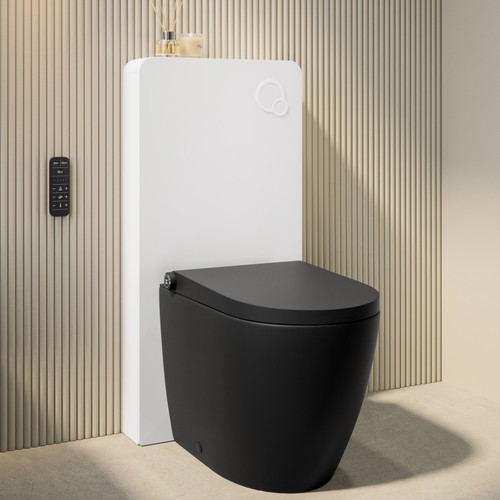 Matt black back wall smart - black,
