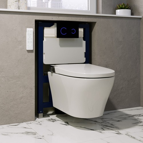 Wall hung smart bidet - hung,