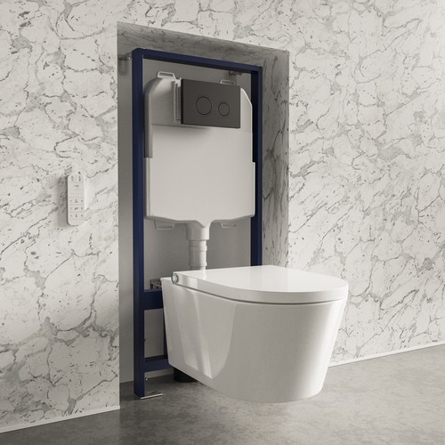 Wall hung smart bidet - hung,