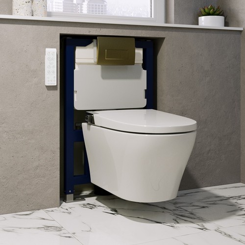 Wall hung smart bidet - hung, japanese