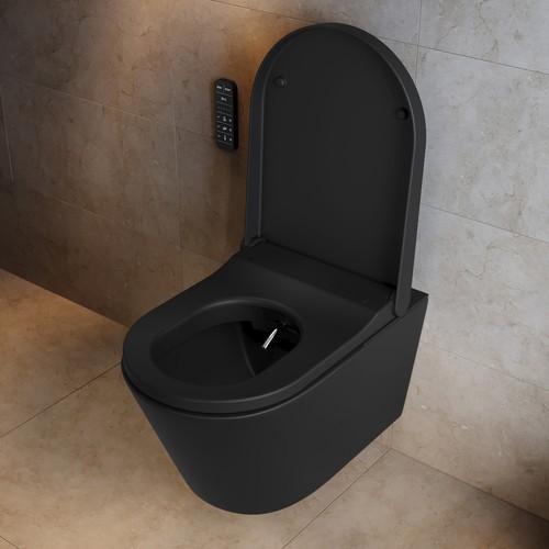 Matt black wall hung smart - hung,
