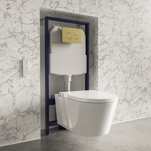 Wall hung smart bidet japanese - wall,