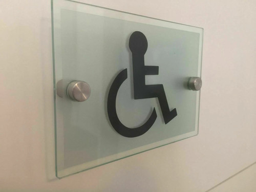 Modern toilet sign plaques - modern,